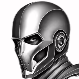 an illustration of a robot, in profile