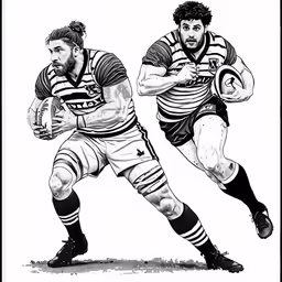 two men are on the same team together
