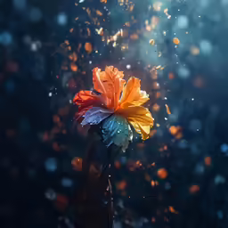 some type of flower that is blooming and floating