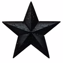a large star with several small dots in the middle