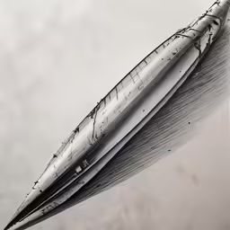 drawing of a rocket in the sky with clouds