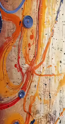 an artistic wall art made of many circles