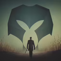 a man walking on a trail holding an umbrella