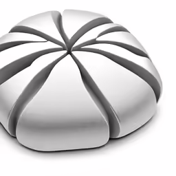 a white pillow on a white background