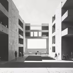 some people walking down a sidewalk next to buildings