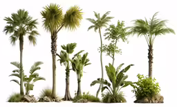 there are many different types of trees on this screen