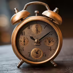 a clock that is sitting on the table