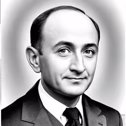 a close up of a person wearing a suit and tie