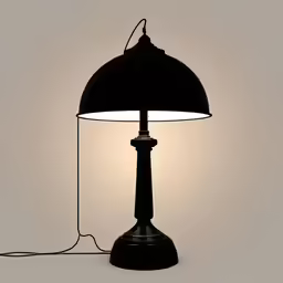 a light in the dark, on a table top