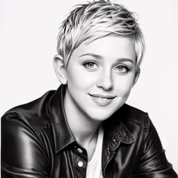 a black and white photo of a person