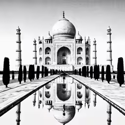 the tajwa in india is surrounded by trees and water