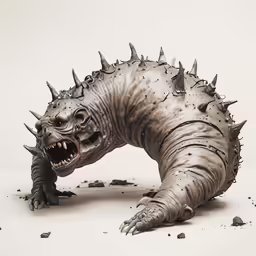 an animal model made to look like a creature with spiked claws