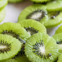 the kiwi is shown and the juice is very soft
