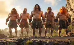 a group of men standing next to each other