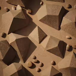 the different shapes of rocks in the desert