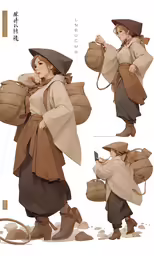 some character designs that have been done to look like the characters in the movie