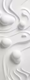 some rocks and a white circle on a white background
