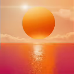 a picture with the sun in a very hazy setting