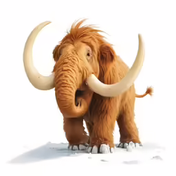 a shaggy buffalo standing in the snow