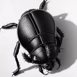 an object is seen in this black and white photo
