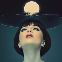 a woman with her head over her face in the water