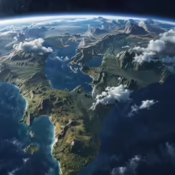this is a shot of the earth from space