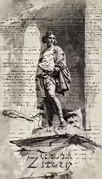 an image of a man holding a flag