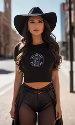a woman wearing black and mesh lingerie