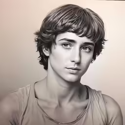 this is a young man looking very serious