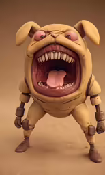 a toy with teeth and big teeth is displayed