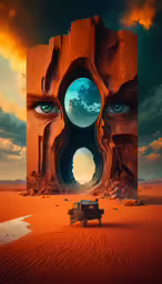 a car parked in front of a strange, alien looking building