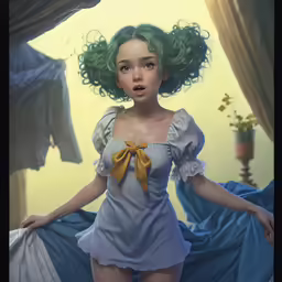 painting of a woman standing with her hand on her hip
