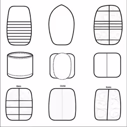 a template of a paper doll