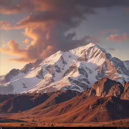 a group of mountains near each other under clouds
