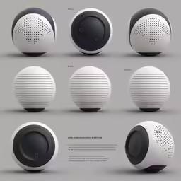 different kinds of speakers and knobs for home decor