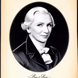 the photo shows a woman with a bow in her hair