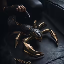 a scorpion is made out of heavy metal