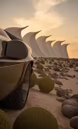 a picture of some sort of structure with wheels and tires