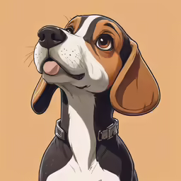 a cartoon character is standing and looking at something
