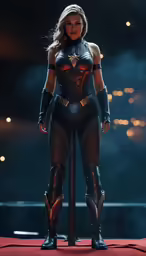 a model of a woman in futuristic clothes