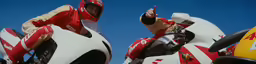 two men riding on motorbikes in the day time