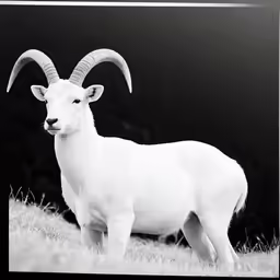 an animal standing on top of a lush green field
