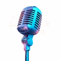 this is an old - fashioned microphone with the words please
