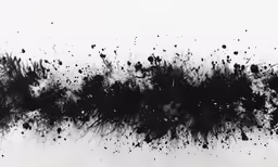 a large amount of black smoke is flying through the air