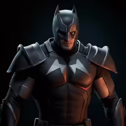 a man wearing an iron man costume is in the dark