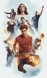 the movie poster for cloud atlas, starring actors