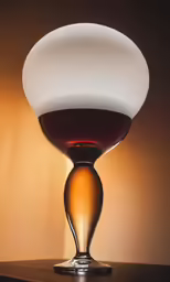 the back side of a vase with liquid inside