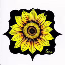 this painting is made up of yellow flower