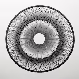 a circular object with lines that look like an image