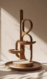 there is a sculpture that looks like a tree